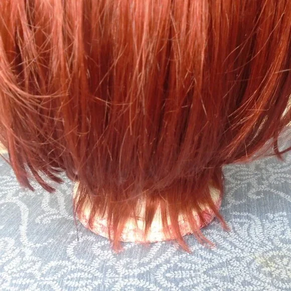 Red Hair Wig, Classic Bob for 50s Looks and 60s 70s 80s etc Styles - Picture 10 of 15